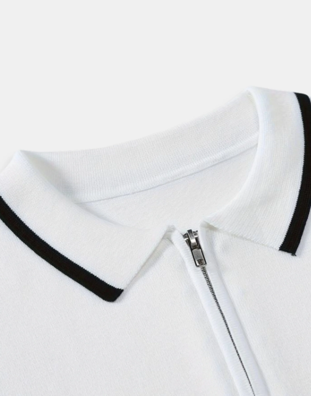 Quarter Zip Polo T- Shirt